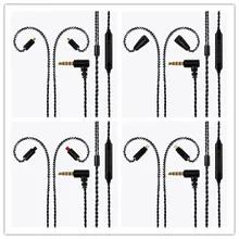 Headphone upgrade line IE80 SE215 0 78mm IM50 mmcx A2DC silver plated headphone cable with mic