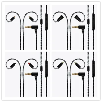 

Headphone upgrade line IE80 SE215 0.78mm IM50 mmcx A2DC silver plated headphone cable with mic