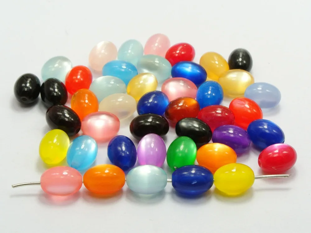 

200 Mixed Color Acrylic Round Beads 8mm Jelly Tone Smooth Ball