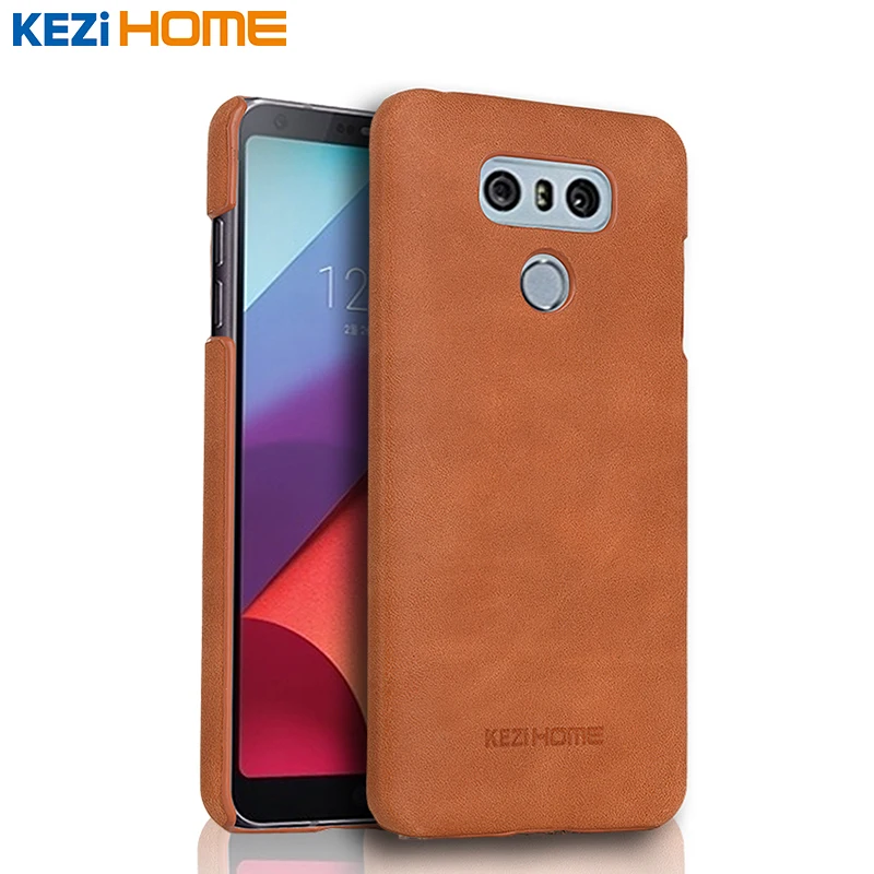 

Case for LG G6, KEZiHOME Frosted Genuine Leather Hard Back Cover capa For LG G6 5.7'' Phone Protector cases coque