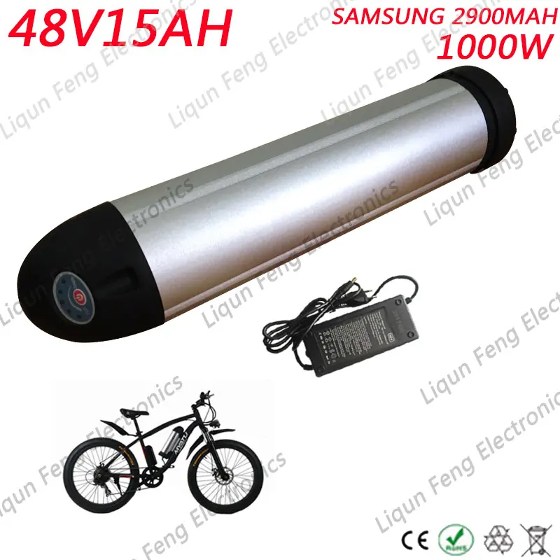48V 15AH lithium ion Water Bottle E bike 48V Lithium ion battery for