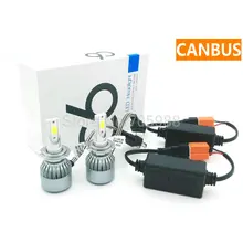 H4 Привело Фар Автомобиля Лампа Canbus 9005 9006 9004 9007 H1 H3 H8 H11 H7 LED Лампы Автомобилей Фары Привет/Lo Пучка Лампа Может-автобус Свет