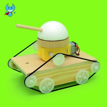 

Child diy manual technology small invention tank car science model diy tank