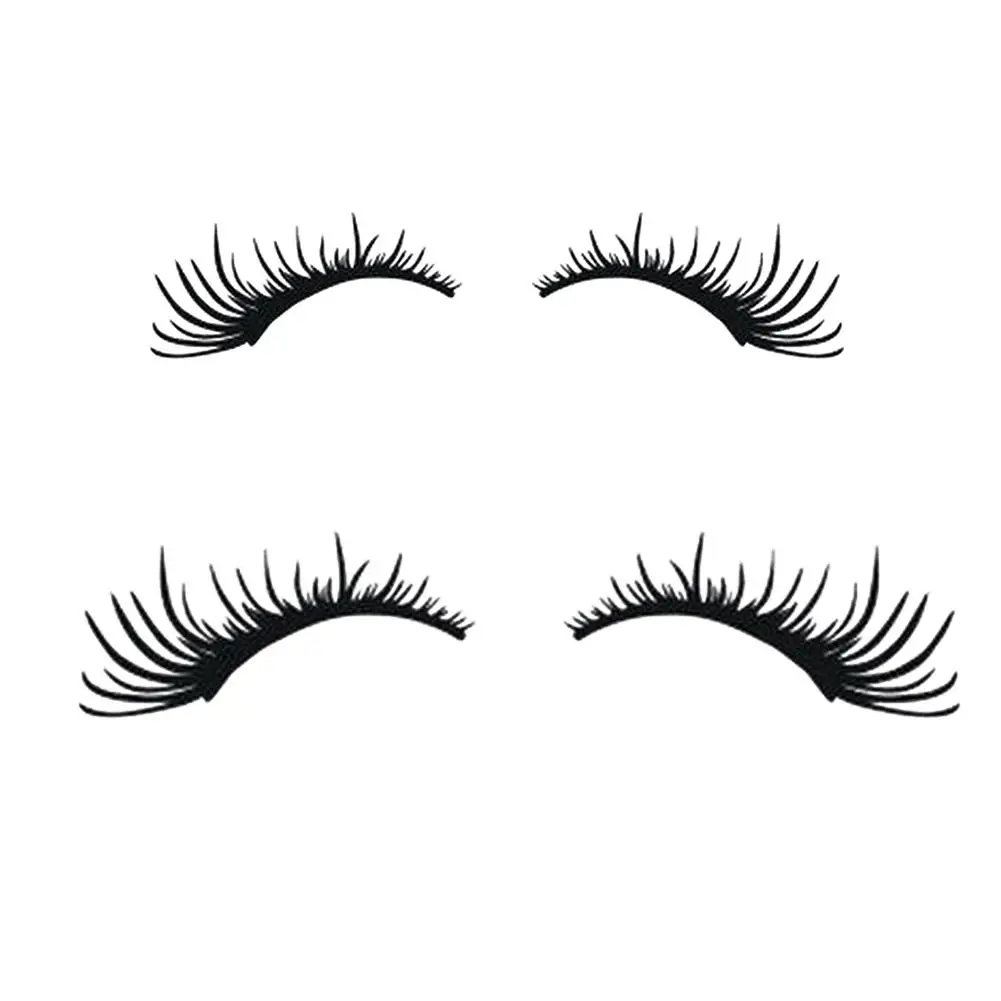 

2Pcs Eyelashes Car Stickers Decals Car Door Motorcycle Sticker Black Color 25x11 Cm And 45x21 Cm Size To Choose Not Faded