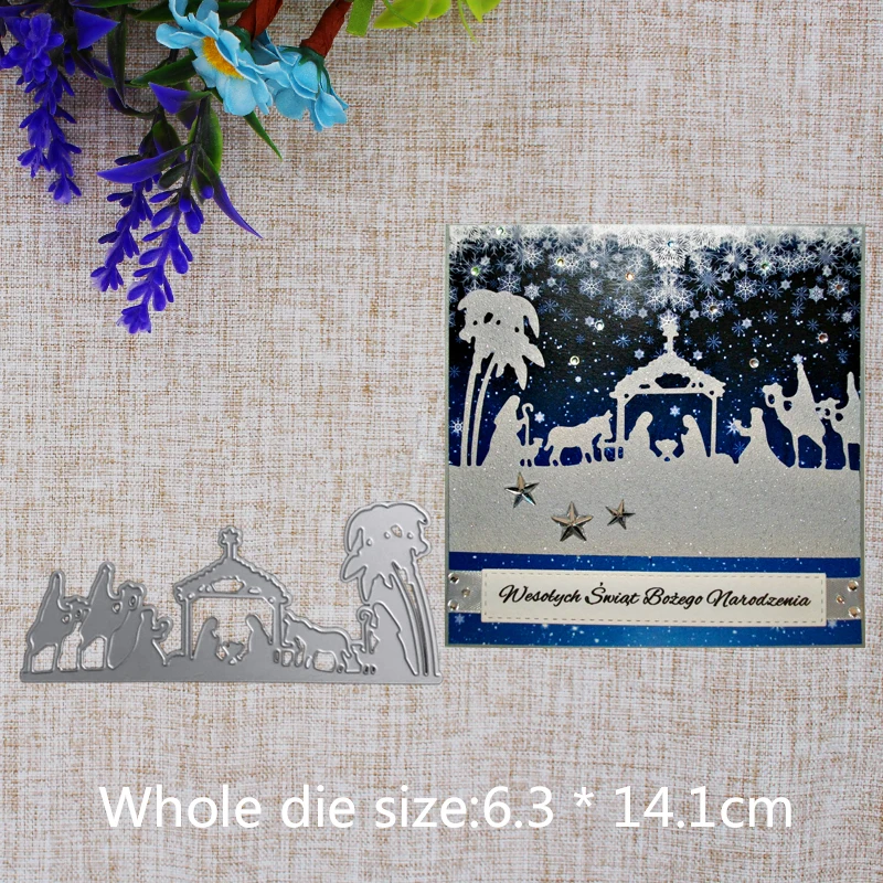 

2019 New Arrival Christmas Metal Cutting Dies Stencil DIY Scrapbooking Embossing Decorative Photo Album Paper Card 63x141mm