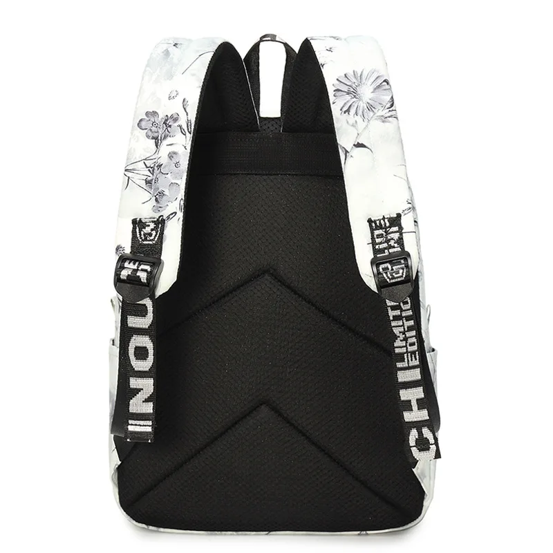 Simple estilo chino Vintage de lona de las mujeres Mochila de la impresión de flor bolsa de Nylon portátil bolsas de la escuela Mochila femenina Simple estilo chino Vintage de lona de las mujeres Mochila de la impresión de flor bolsa de Nylon portátil bolsas de la escuela Mochila femenina