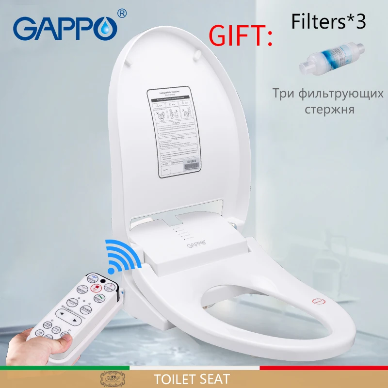 

GAPPO Toilet Seats smart bidet toilet seats Intelligent Clean Dry Toilet Cover Washlet Elongated Bidet Lid Cover Heated sits