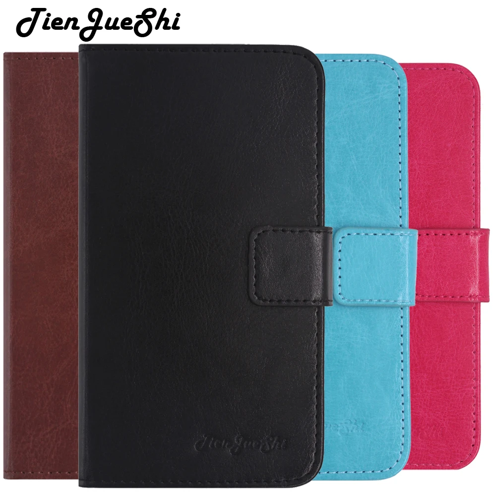 

TienJueShi Flip Book Design Protect Leather Cover Shell Wallet Etui Skin Case For Gooweel S9 5.72 inch