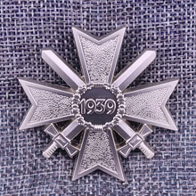 Немецкий крест, эмалированная булавка 1939 брошь в форме меча, Ретро Серебряный металлический значок WW II Deutschland, ювелирные изделия для мужчин, пальто, аксессуар для рубашек