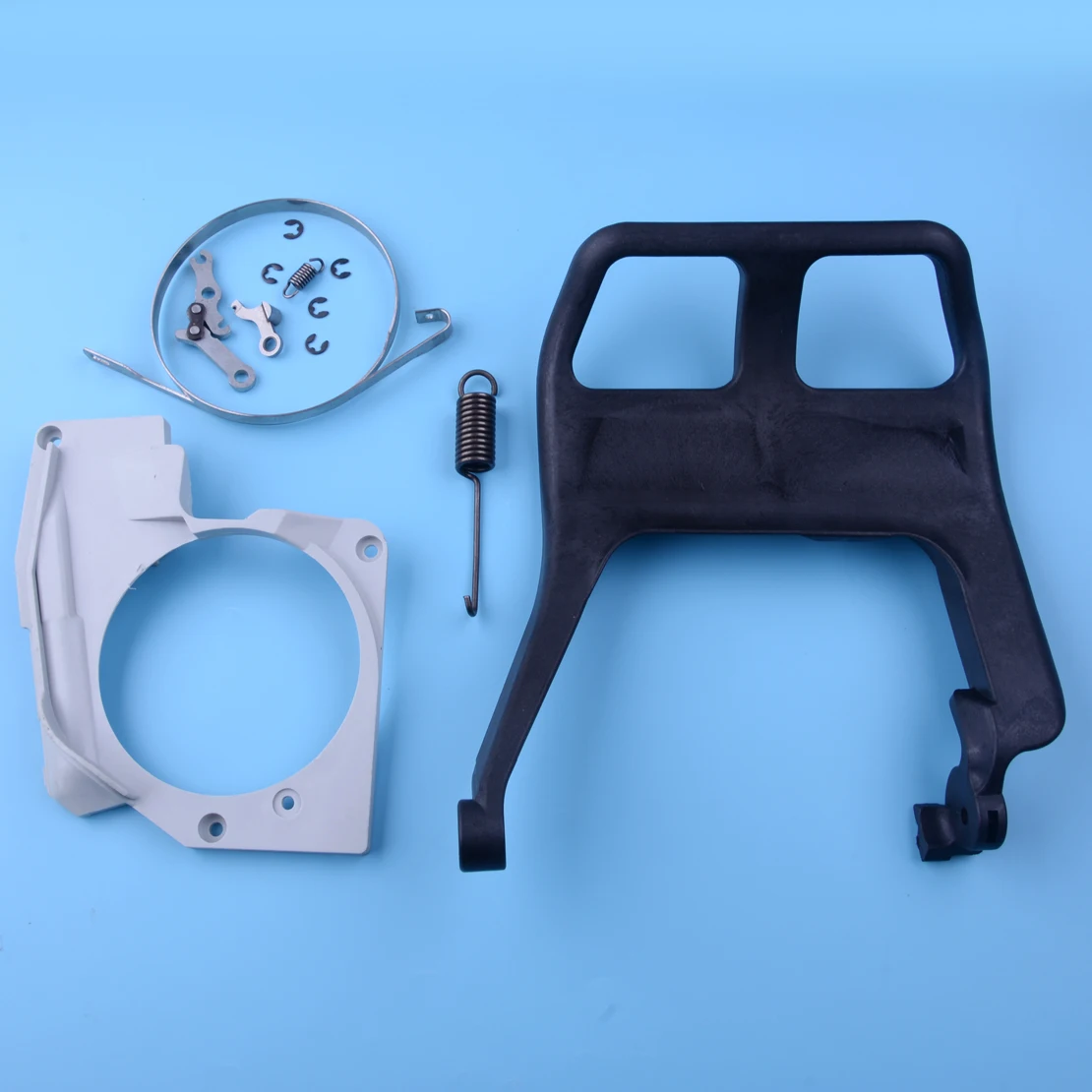 

LETAOSK 12pcs/kit Chain Brake Cover Tension Spring Band Level Hand Level Guard Kit Assembly fit for Stihl 066 MS650 MS660