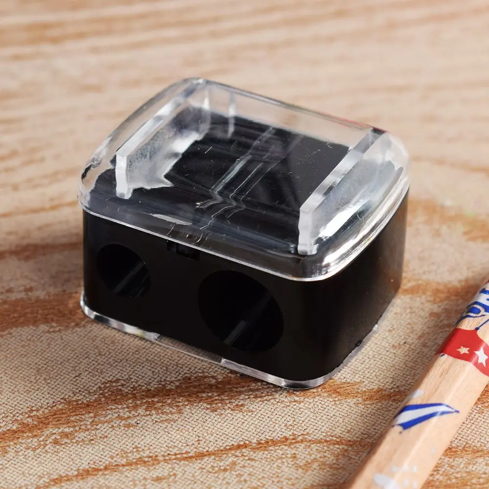 1PC Double Holes Cosmetic Sharpener Useful Pencil Sharpener For Cosmetic Brush/Eyeliner Pencil/Makeup Pencil Beauty Essentials 1PC Double Holes Cosmetic Sharpener Useful Pencil Sharpener For Cosmetic Brush/Eyeliner Pencil/Makeup Pencil Beauty Essentials