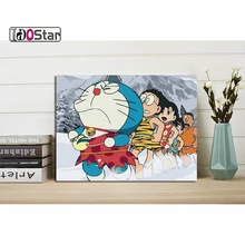 DIY Краска ing по номерам Безрамная Дора мультфильм Акриловая Краска на холсте Ручная Краска ed масляная краска ing для домашний декор