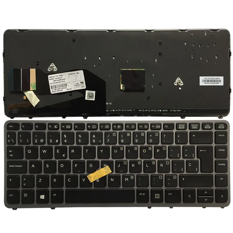

NEW Spanish Keyboard for HP EliteBook 840 G1 850 G1 SP laptop keyboard with Backlight/Pointing stick