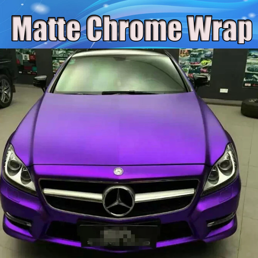 Ice Purple Matte Chrome Viny For Car Wrap Covering Whole Car Wrapping With Air Bubble Free 1