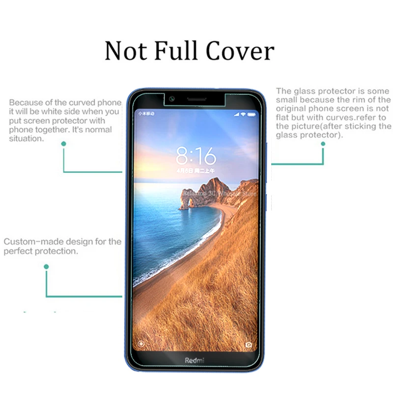Защитное стекло для xiaomi redmi 7a 5 45 дюйма закаленное 7 a защита экрана siaomi xsiomi red mi a7