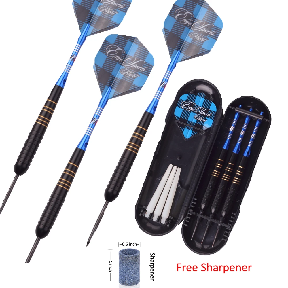 23g Professional Steel Tip Darts Set with Portable Storage Case Carving