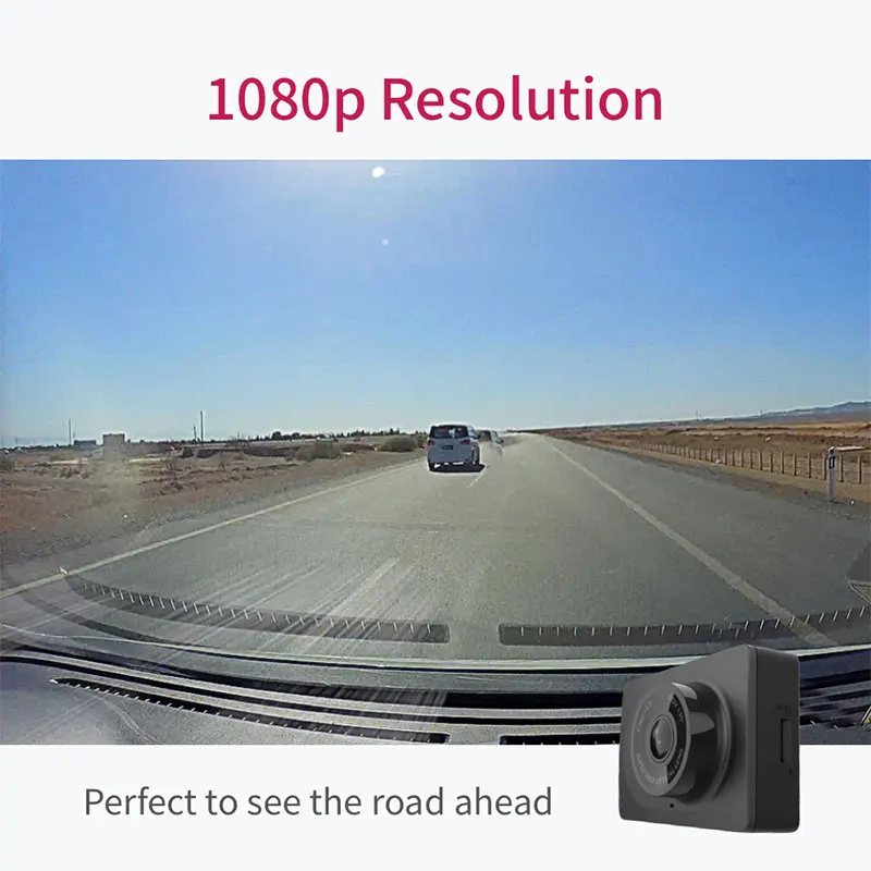 Автомобильный видеорегистратор YI Compact Dash Camera 1080P FHD Wi Fi Разрешение 2.7K Широкий угол