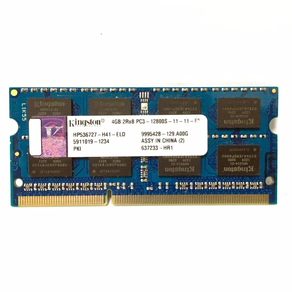 Kingston chipset Memory RAM Memoria Module Notebook laptop 1gb 2gb 8gb 4GB 4G PC3 DDR3 1333 1600 MHZ 10600 12800 RAM
