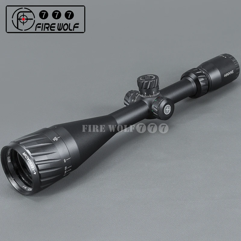 

4-16x50 AOIR Hunting Scopes RGB Illuminated Optic Sight Reticle Scope Full Size Tactical Scope For Airsoft Air Guns