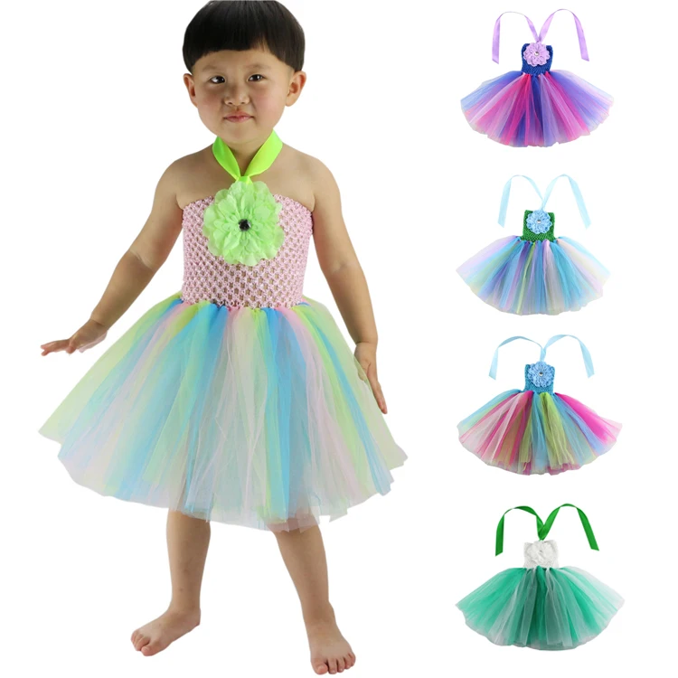 Детское платье пачка с цветами 1 слой|tutu dress|dress infantbaby tutu dress |