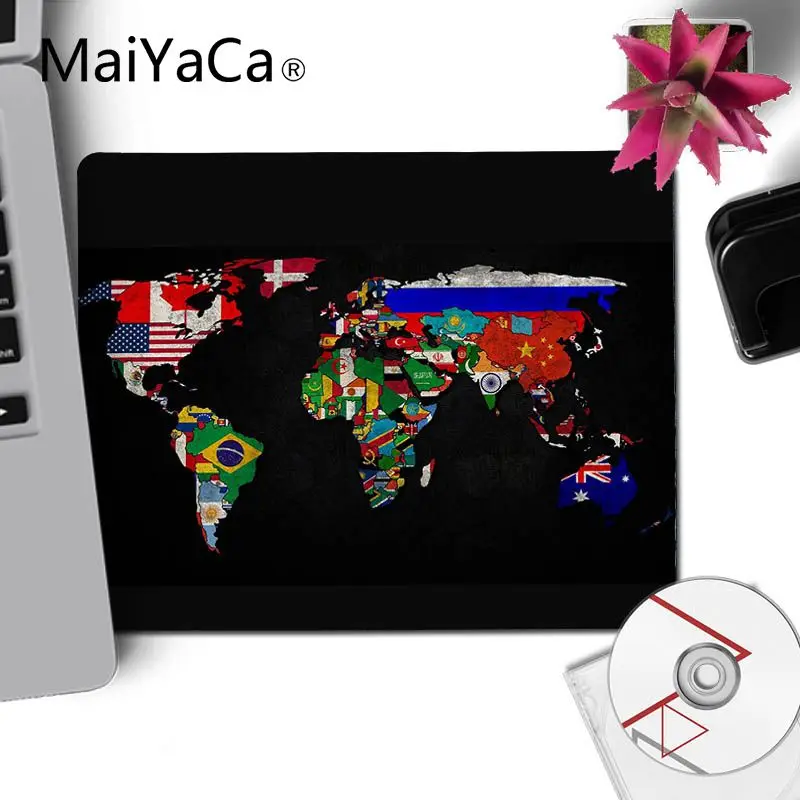 MaiYaCa винтажный крутой мир карта большой коврик для мыши ПК компьютерный коврик прочный резиновый коврик для мыши коврик игровой коврик для мыши