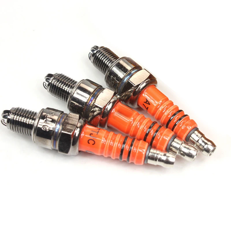 

3pcs Spark Plug Electrode Moped Scooter ATV A7TJC GY6125CC Quads Accessory For Horizontal HONDA GY6 50cc 70cc 90cc 110cc 125cc