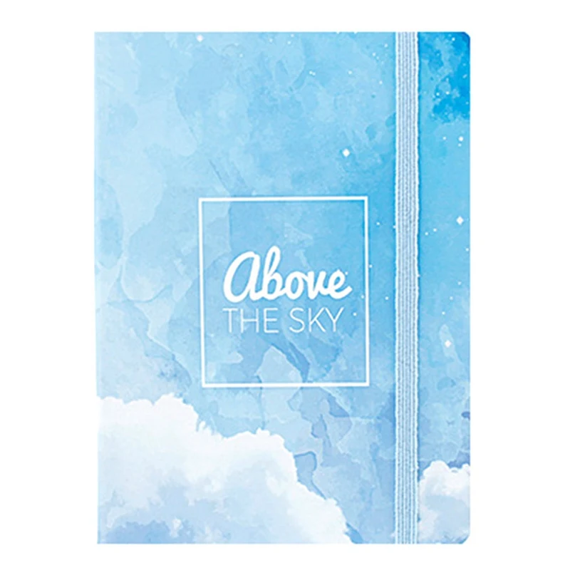 

Creative Watercolor Hard Cover A5 A6 A7 Notebook Simple Line Ruled Journal Notebooks Writing Pads Color Random