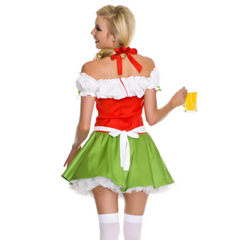 Пикантные Хэллоуин Мисс костюм горничной Dirndl Октоберфест Пособия по немецкому языку пива костюмы для девочек Роскошные ролевая игра Для