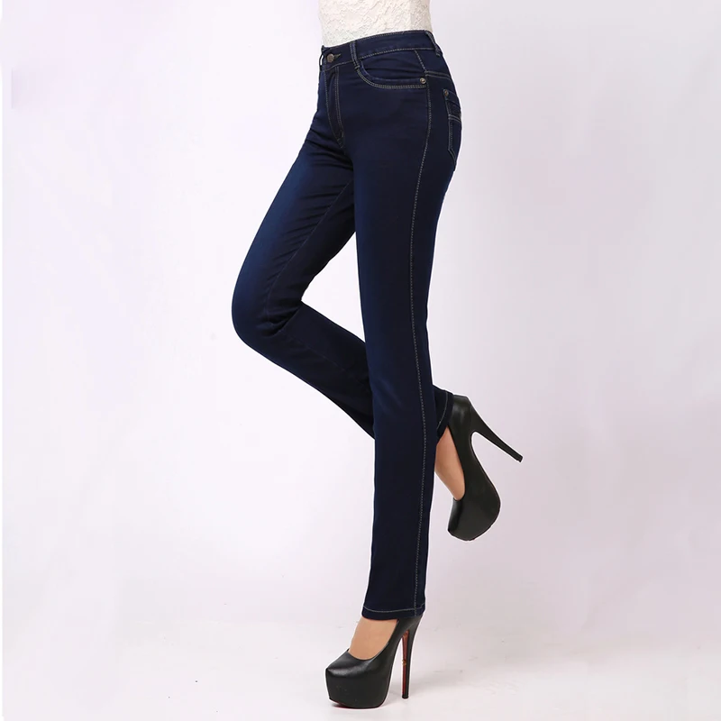 Джинсы женские осенние прямые с завышенной талией Размер 27 38|denim jeans womens|jean women