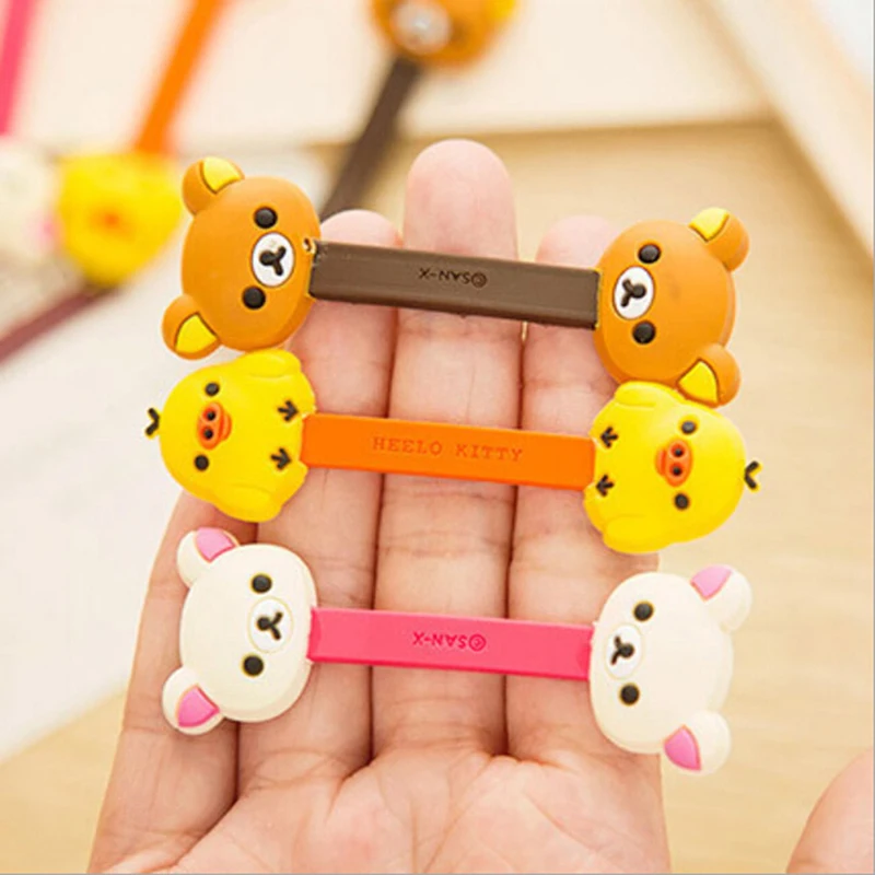 Cute Iphone Accessory Animal Protector Data line Winder Cord Protect Cartoon USB Cable Bites For Protection | Электроника