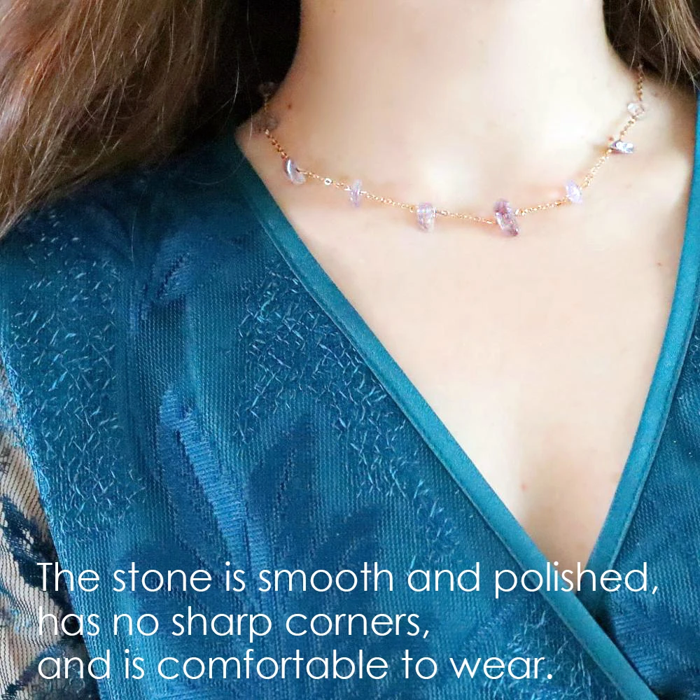 eManco Wholesale Charming Chains Choker Necklace Beads Making Loyal Color New Arrivals Semi-precious Stones Jewelry