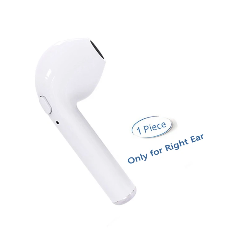 M& J СПЦ i7s мини беспроводной Bluetooth наушники спортивные стереонаушники с микрофоном гарнитура для iPhone X 8 samsung - Цвет: Белый