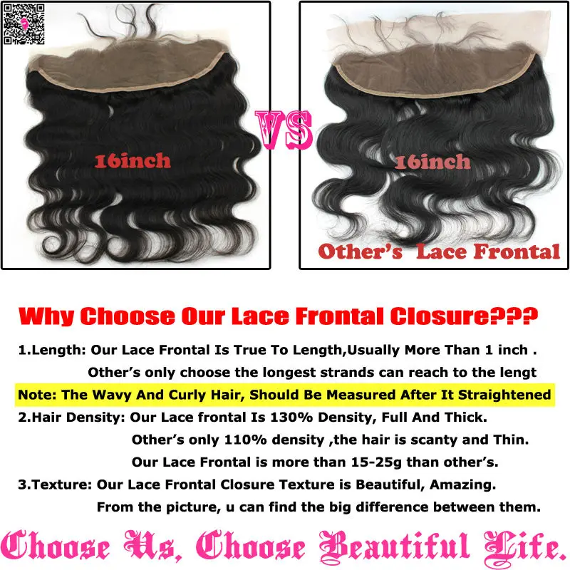 body wave lace frontal closures 13x4