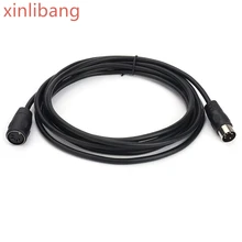 10FT/3M MIDI Cable, DIN 5 Pin Plugs Male to DIN 5 Pin Female MIDI/AT Adapter Extension Converter Cable Audio Cable