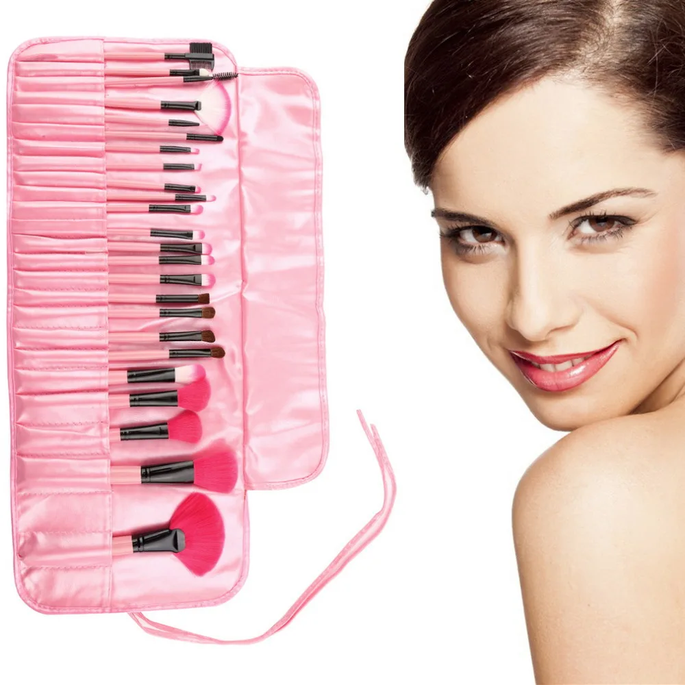

24 pcs Makeup Brush Set tools Make-up Toiletry Kit Wool Brand Face Brushes Set Case Cosmetic Makeup Tool Kits hot