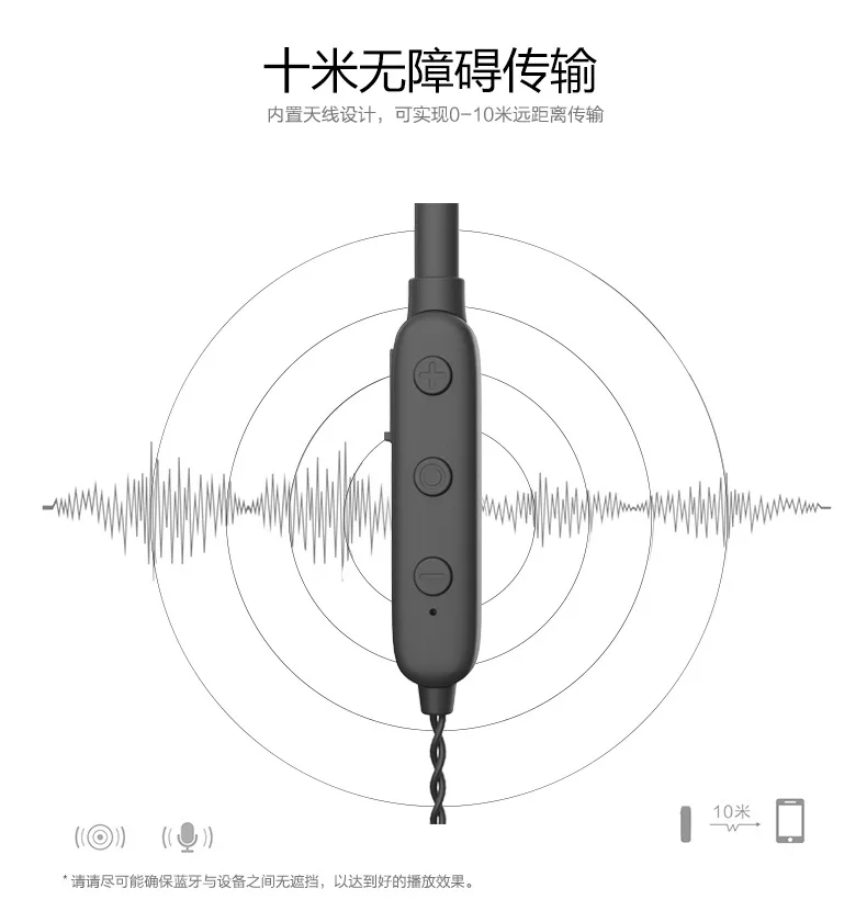 PIZEN Bluetooth беспроводной адаптер 0,78 0,75 мм 2PIN MMCX кабель с микрофоном для Shure/Westone/JVC/FiiO UE TF10 W4R TRN tfz KZ