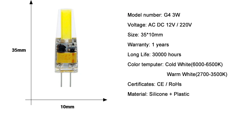 Лампада светодиодный светильник G9 G4 12 В AC DC 220 В 3 Вт 6 Вт 9 Вт Bombillas светодиодный светильник G4 AC 12 В COB светильник для замены точечной люстры G9 ампулы