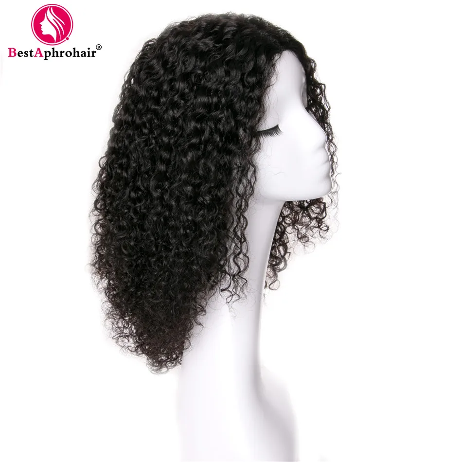 Афро кудрявые вьющиеся человеческие волосы U часть парик бразильские волосы remy парики шнурка для женщин предварительно цветные 1b и Ombre 1b 27