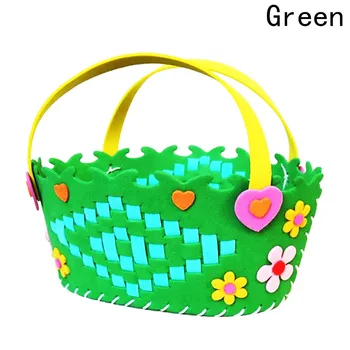 

New Year Gift Kindergarten Material Bag DIY 3D EVA New Children Handmade Braided Basket