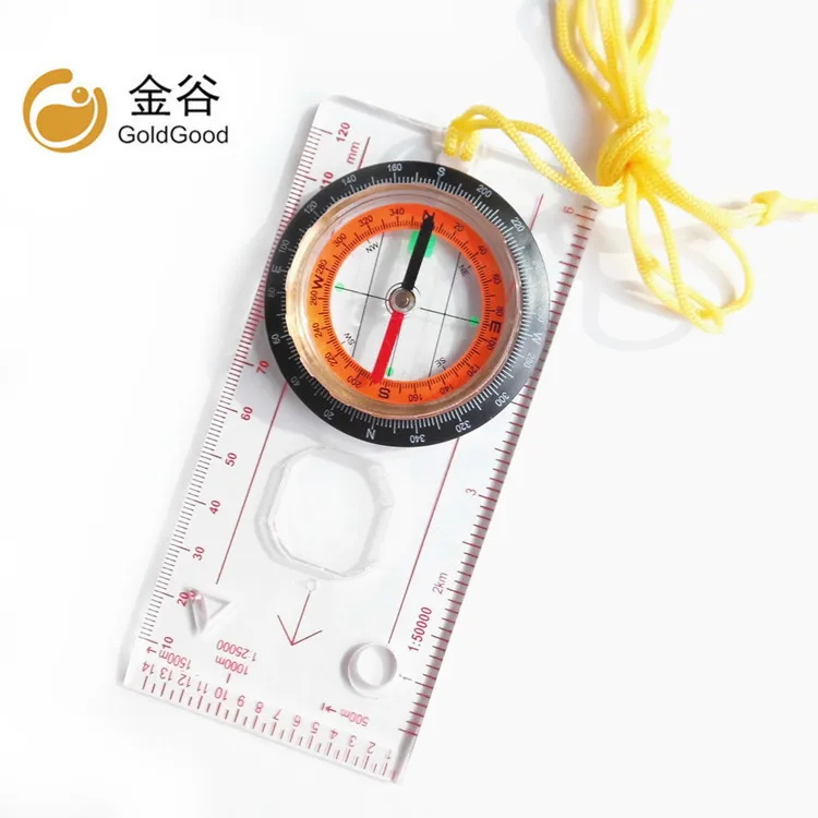 

Compass map ruler scale camping map ruler outdoor map compass
