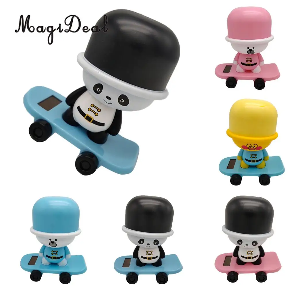 Solar Power Dancing Animal Model Swing Figure Statue Figurine Kid Science Toy Xmas Gift Home & Car Desk Decor