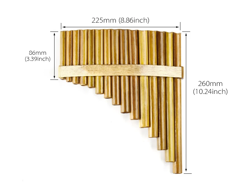 Pan флейта 15 трубок Музыкальные инструменты китайский хорошее качество ручной работы духовой инструмент Pan трубы