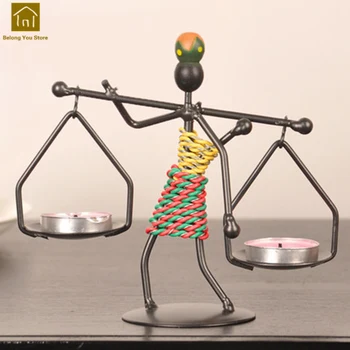 

Creative Candlestick Candlelight Dinner Home Decoration Candelabra Iron Candle Holde Porta Velas Decorativas Home Decor WKL010