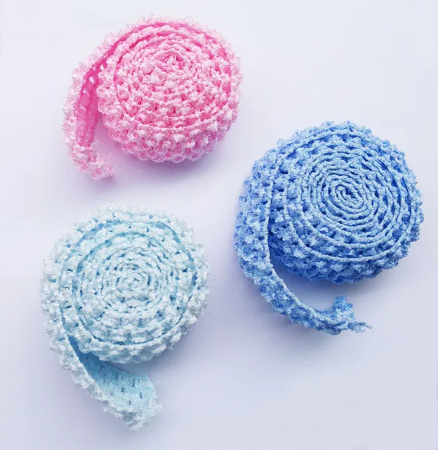 Crochet 1.5 inch wide headband elastic for tutu skirts hair bands