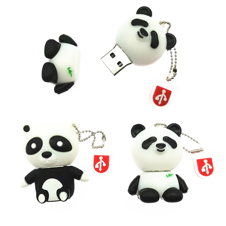 

Novelty Animal Panda USB Flash Drive Cartoon Pen Drive 4GB 8GB 16GB 32GB 64GB Pendrive Key Chain Usb2.0 Flash Drives Usb Stick