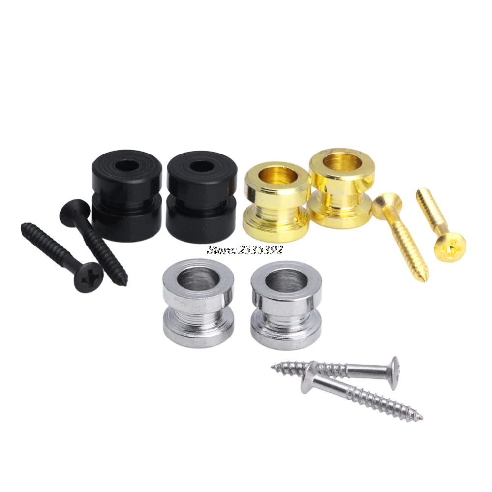 

2Pcs/1Pair Guitar Non-slip Strap Lock Buttons Marvel Buckle Base New