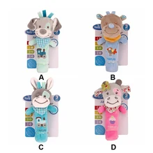 Игрушки для новорожденных, Детские колокольчики, плюшевая погремушка, ручные игрушки для девочек, детские животные, собаки, мультяшный подарок для мальчиков, лучший подарок для малышей