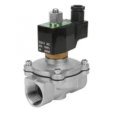 2S250-25 G" Нормально открытый Электрический электромагнитный клапан из нержавеющей стали для воды воздуха