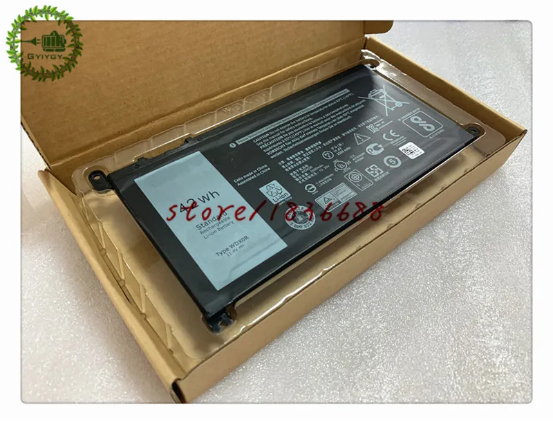 Аккумулятор gyiygy для Dell Inspiron 15 5568 5567 7560 13 7368 17 5767 5765 3CRH3 I7368-0027 WDX0R T2JX4 wdxor cymgm 42Wh 11,4 V