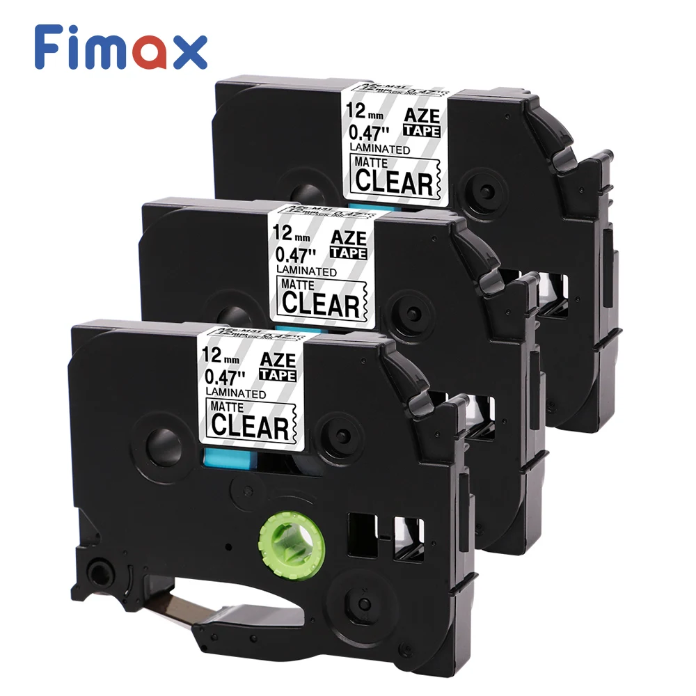 

3 Pcs Compatible Brother P touch Label Tze Tape TZeM31 TZeM31 TZ M31 12mm Black on Matt Clear Label Maker Brother Label Printer